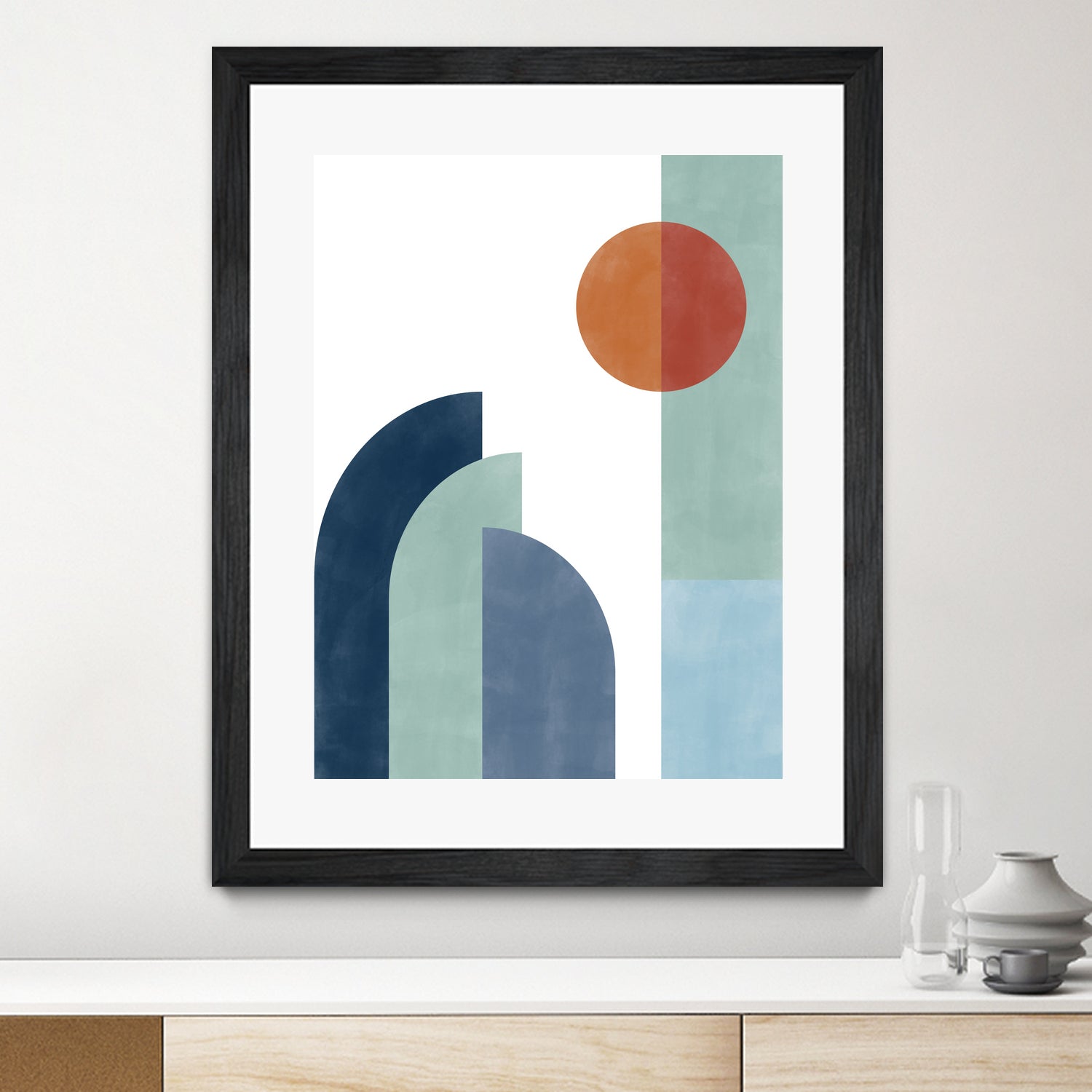 Geometric Shapes With A Minimalist Design by Elena Ristova on GIANT ART - abstract abstract