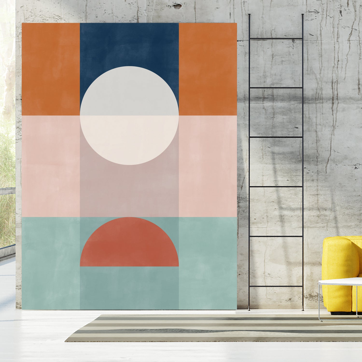 Abstract Geometric Artwork With Earthy Tones by Elena Ristova on GIANT ART - abstract abstract