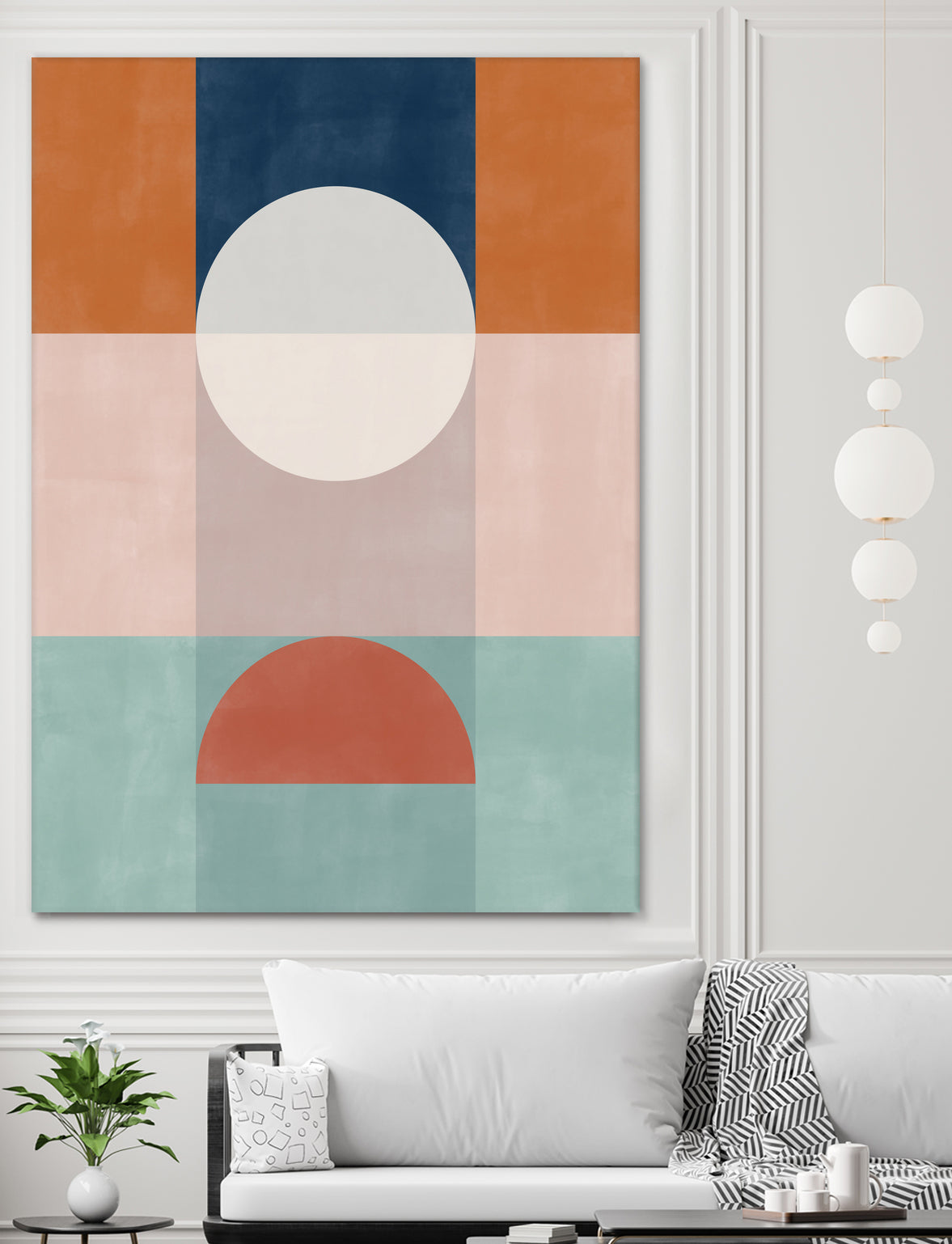 Abstract Geometric Artwork With Earthy Tones by Elena Ristova on GIANT ART - abstract abstract