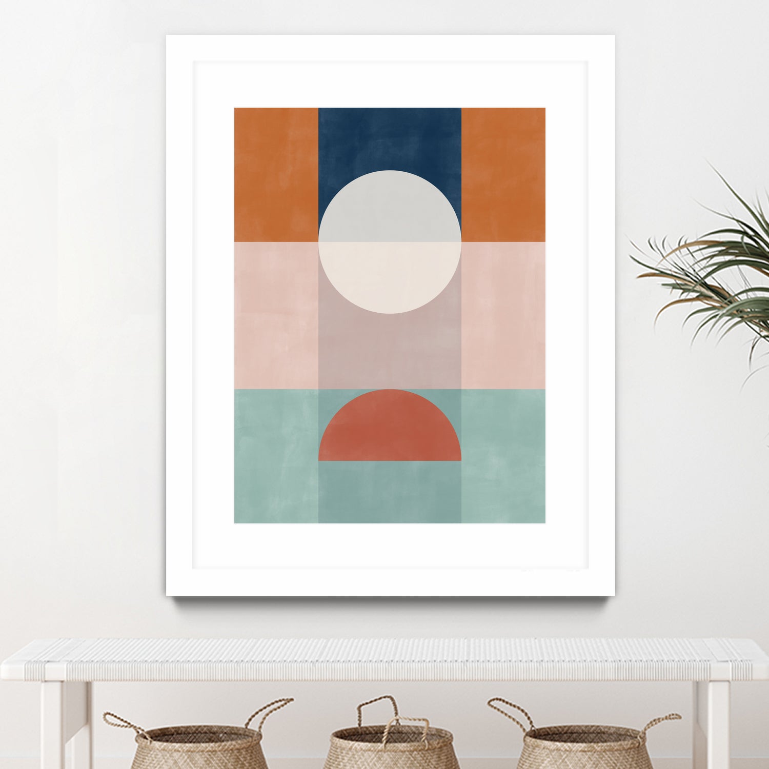 Abstract Geometric Artwork With Earthy Tones by Elena Ristova on GIANT ART - abstract abstract