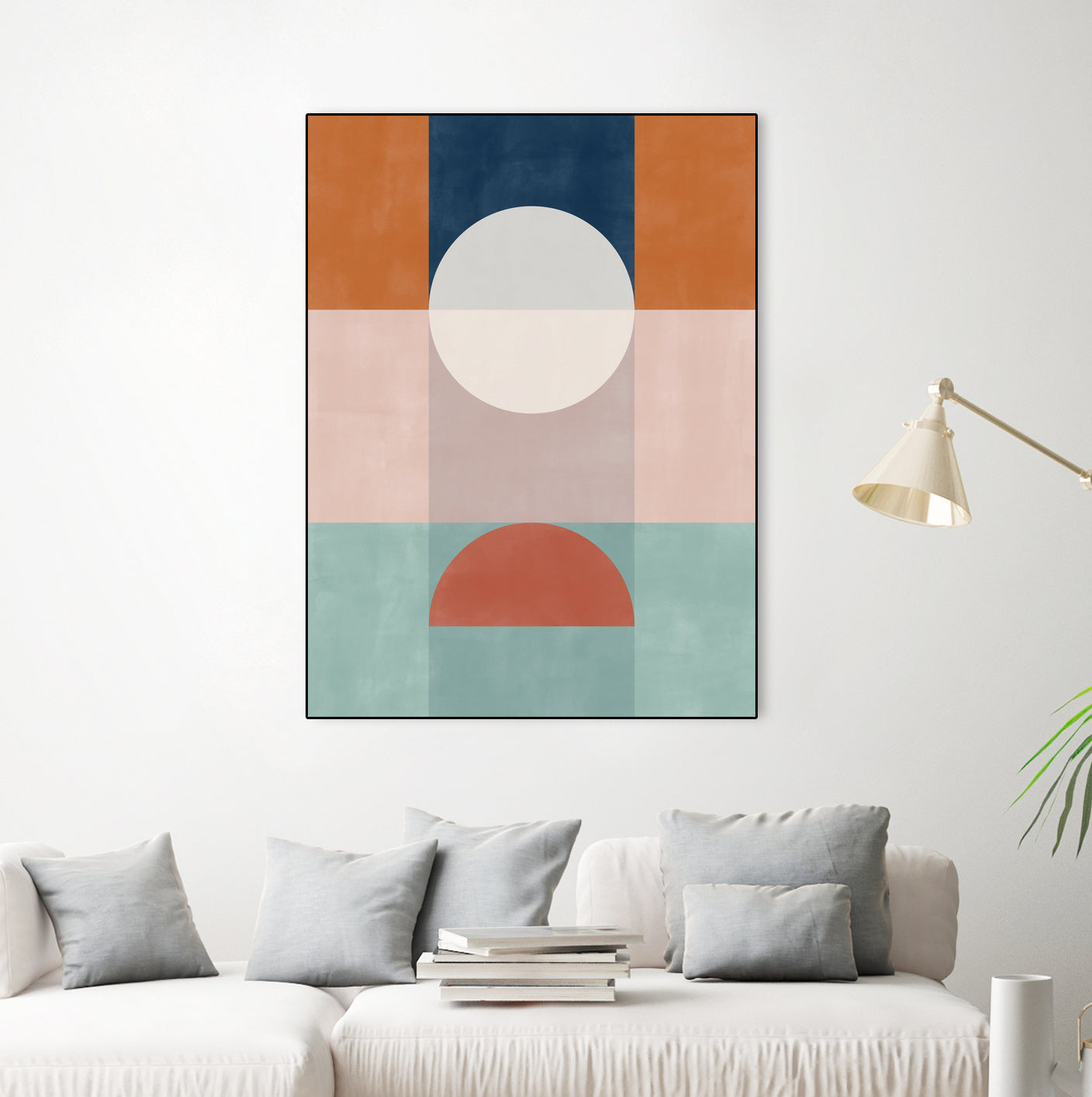 Abstract Geometric Artwork With Earthy Tones by Elena Ristova on GIANT ART - abstract abstract