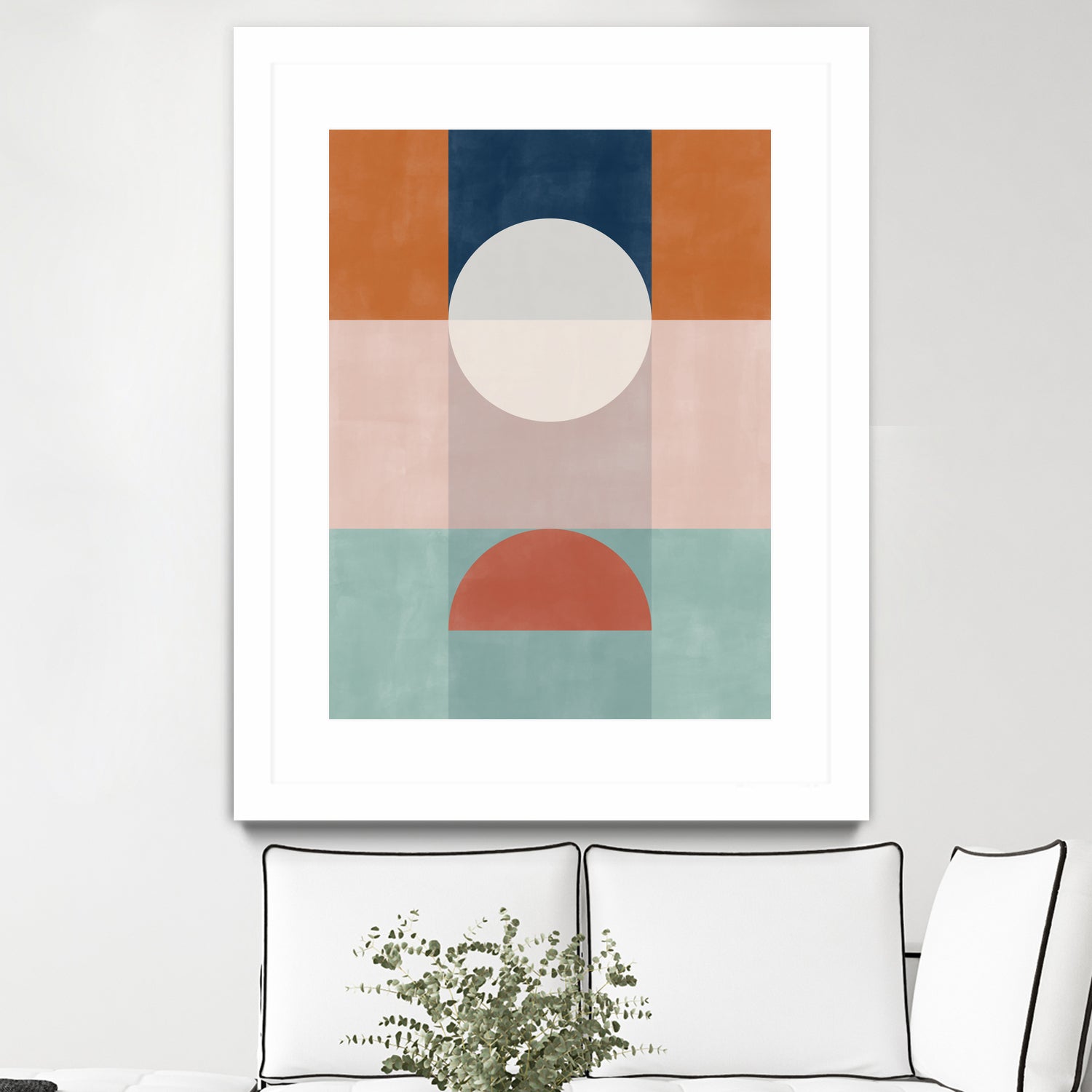 Abstract Geometric Artwork With Earthy Tones by Elena Ristova on GIANT ART - abstract abstract
