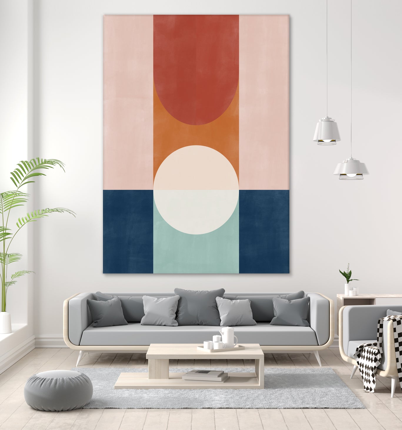 Abstract Design With Geometric Shapes by Elena Ristova on GIANT ART - abstract abstract