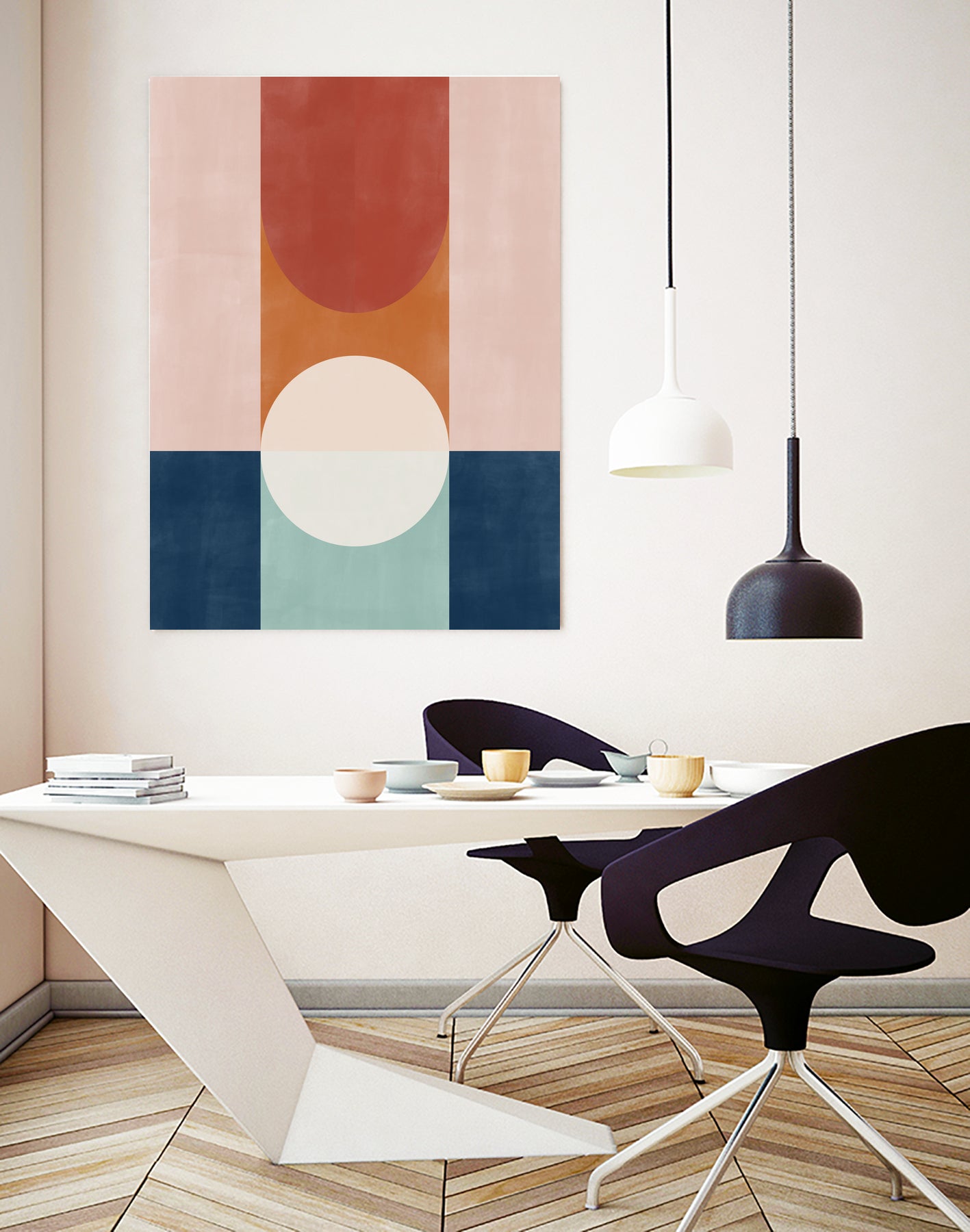 Abstract Design With Geometric Shapes by Elena Ristova on GIANT ART - abstract abstract