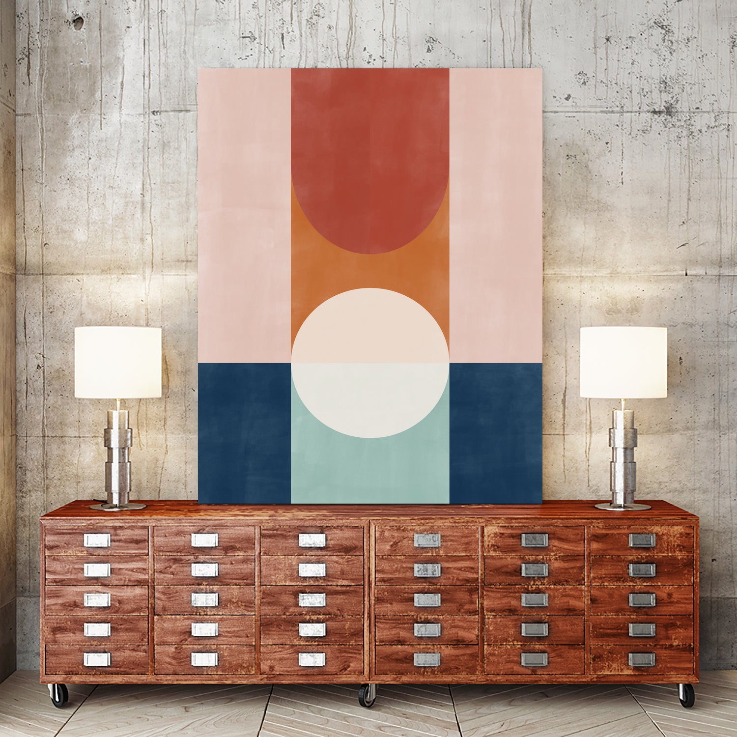 Abstract Design With Geometric Shapes by Elena Ristova on GIANT ART - abstract abstract