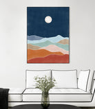 Moonlit Hill Scape by Elena Ristova on GIANT ART - abstract abstract