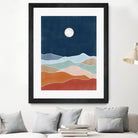 Moonlit Hill Scape by Elena Ristova on GIANT ART - abstract abstract