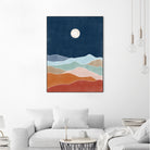 Moonlit Hill Scape by Elena Ristova on GIANT ART - abstract abstract
