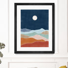 Moonlit Hill Scape by Elena Ristova on GIANT ART - abstract abstract