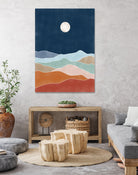 Moonlit Hill Scape by Elena Ristova on GIANT ART - abstract abstract