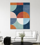 Geometric Shapes With Bold Circles by Elena Ristova on GIANT ART - abstract abstract