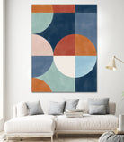 Geometric Shapes With Bold Circles by Elena Ristova on GIANT ART - abstract abstract