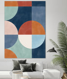 Geometric Shapes With Bold Circles by Elena Ristova on GIANT ART - abstract abstract