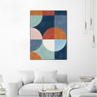 Geometric Shapes With Bold Circles by Elena Ristova on GIANT ART - abstract abstract