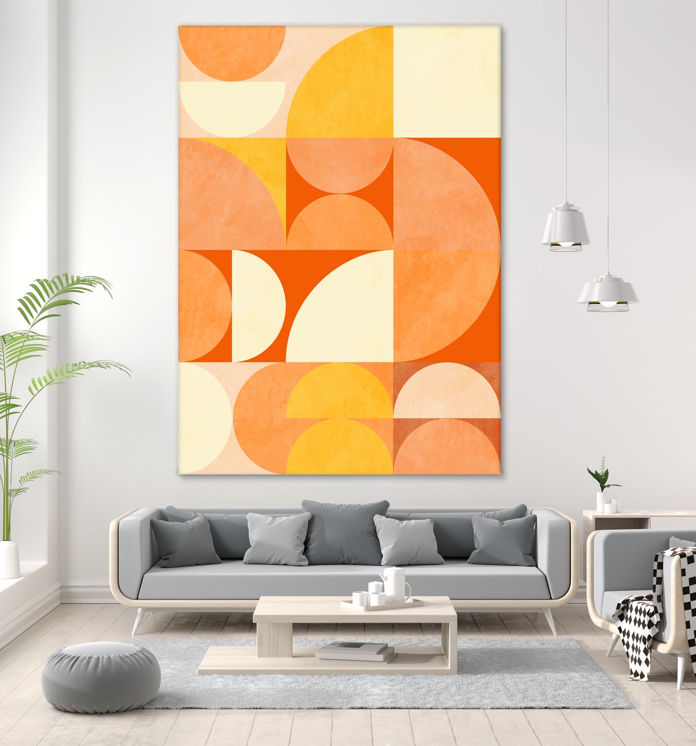 Spring Mid Rhapsody Orange 3 by Ana Rut Bre on GIANT ART - abstract abstract