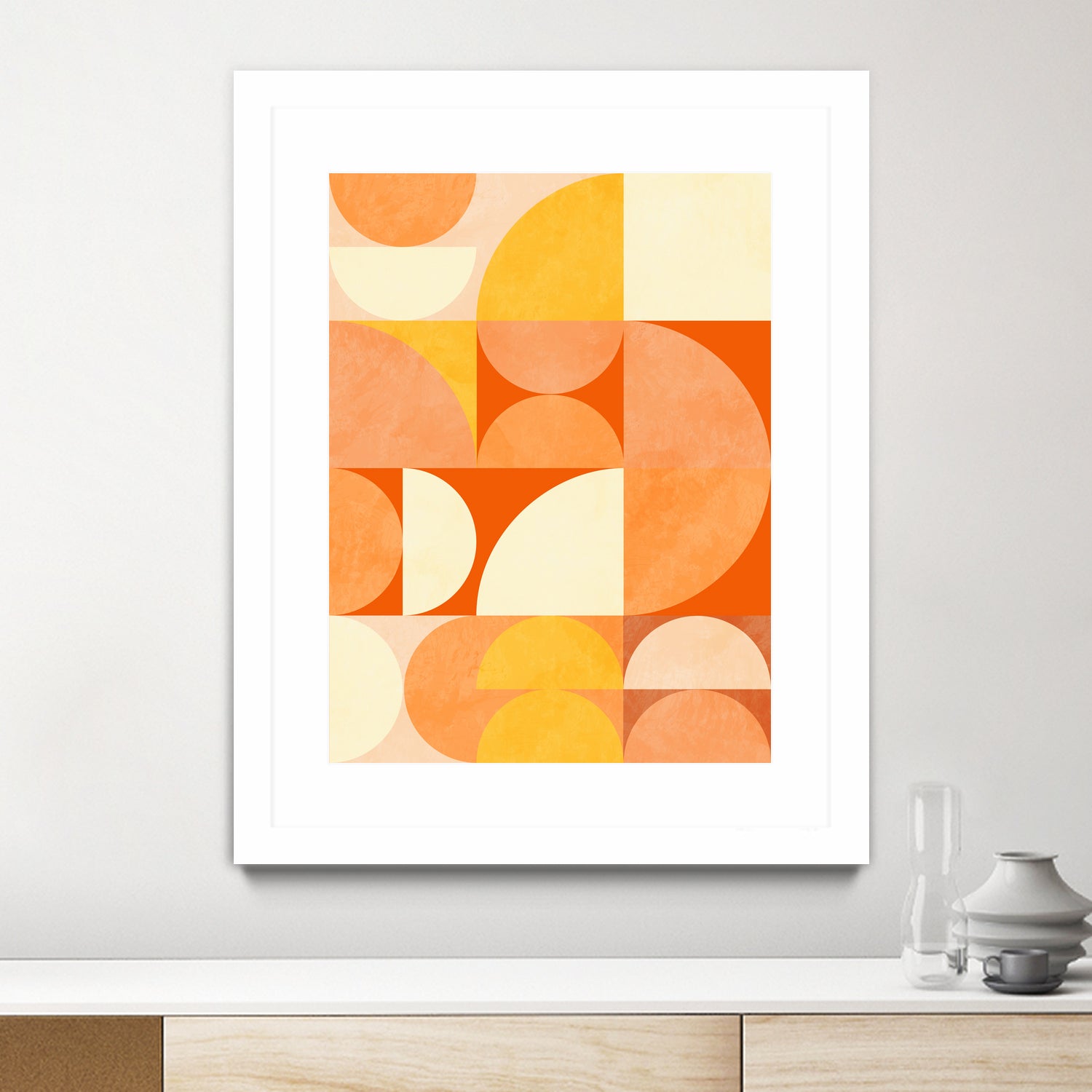 Spring Mid Rhapsody Orange 3 by Ana Rut Bre on GIANT ART - abstract abstract
