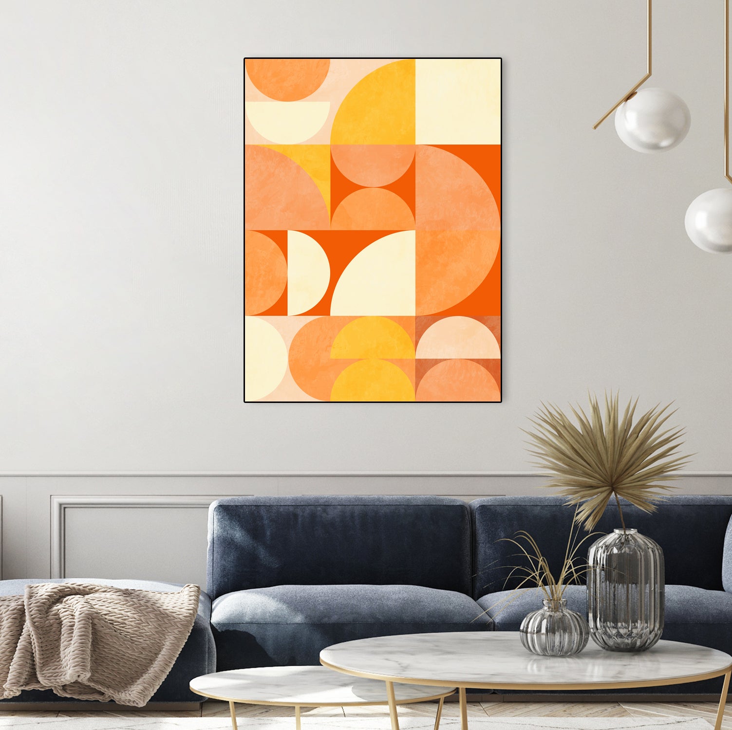 Spring Mid Rhapsody Orange 3 by Ana Rut Bre on GIANT ART - abstract abstract