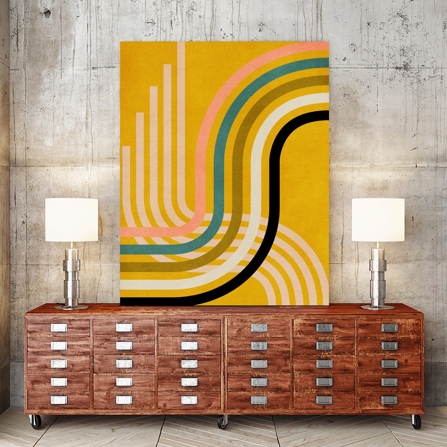 Rainbow Suns 9 Kopie by Ana Rut Bre on GIANT ART - abstract abstract