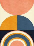 Rainbow Plus Shapes  Blue Mustard10 by Ana Rut Bre on GIANT ART - abstract abstract