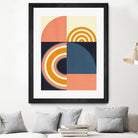 Rainbow Plus Shapes  Blue Mustard9 by Ana Rut Bre on GIANT ART - abstract abstract