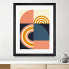 Rainbow Plus Shapes  Blue Mustard9 by Ana Rut Bre on GIANT ART - abstract abstract