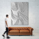 THE WHITE DANCE by ALLA on GIANT ART - white illustration fabric on canvas