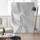 THE WHITE DANCE by ALLA on GIANT ART - white illustration fabric on canvas