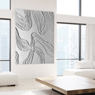 THE WHITE DANCE by ALLA on GIANT ART - white illustration fabric on canvas