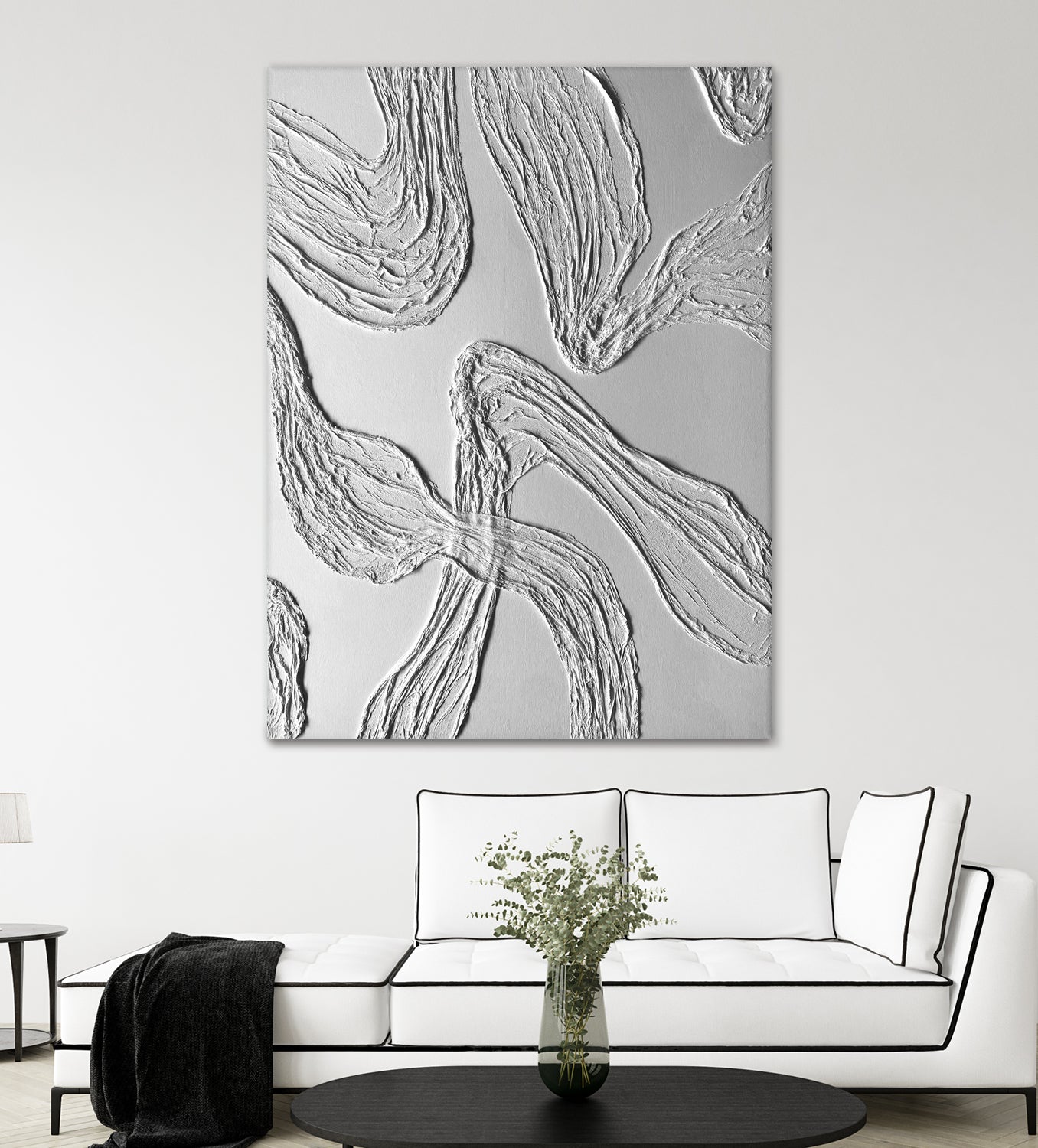 THE WHITE DANCE by ALLA on GIANT ART - white illustration fabric on canvas
