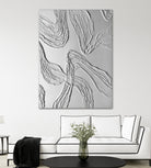 THE WHITE DANCE by ALLA on GIANT ART - white illustration fabric on canvas