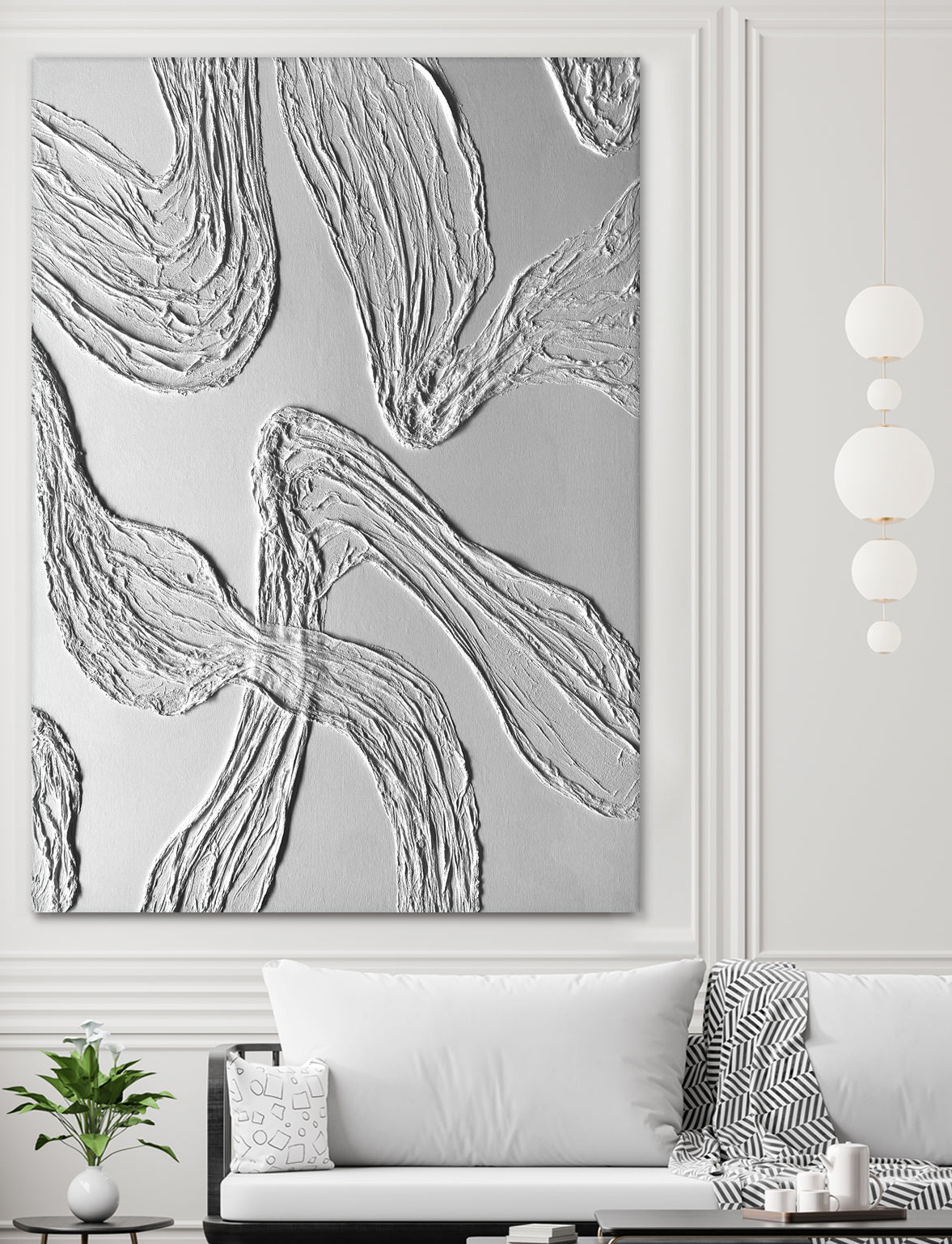THE WHITE DANCE by ALLA on GIANT ART - white illustration fabric on canvas