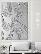 THE WHITE DANCE by ALLA on GIANT ART - white illustration fabric on canvas