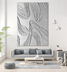 THE WHITE DANCE by ALLA on GIANT ART - white illustration fabric on canvas