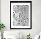 THE WHITE DANCE by ALLA on GIANT ART - white illustration fabric on canvas