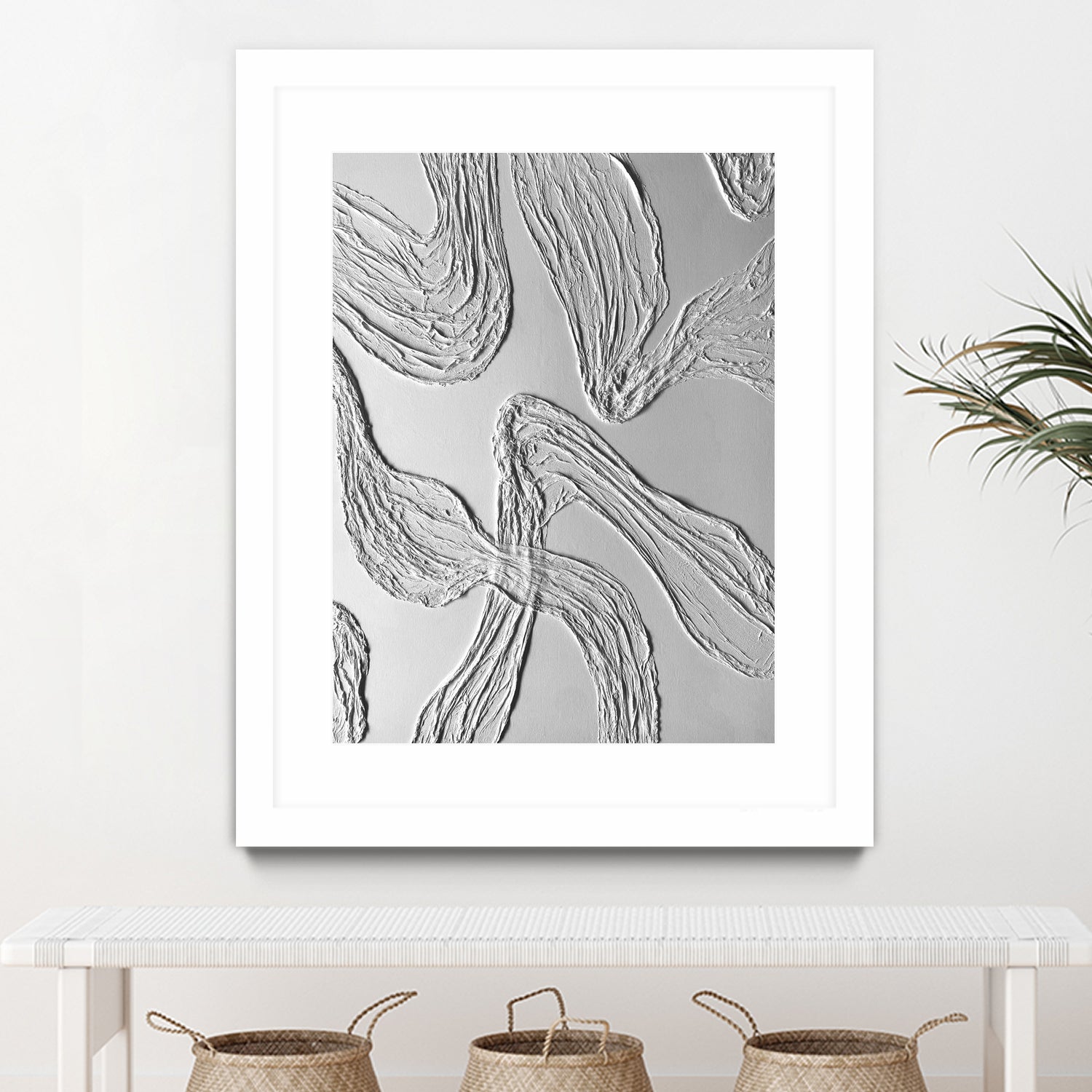 THE WHITE DANCE by ALLA on GIANT ART - white illustration fabric on canvas
