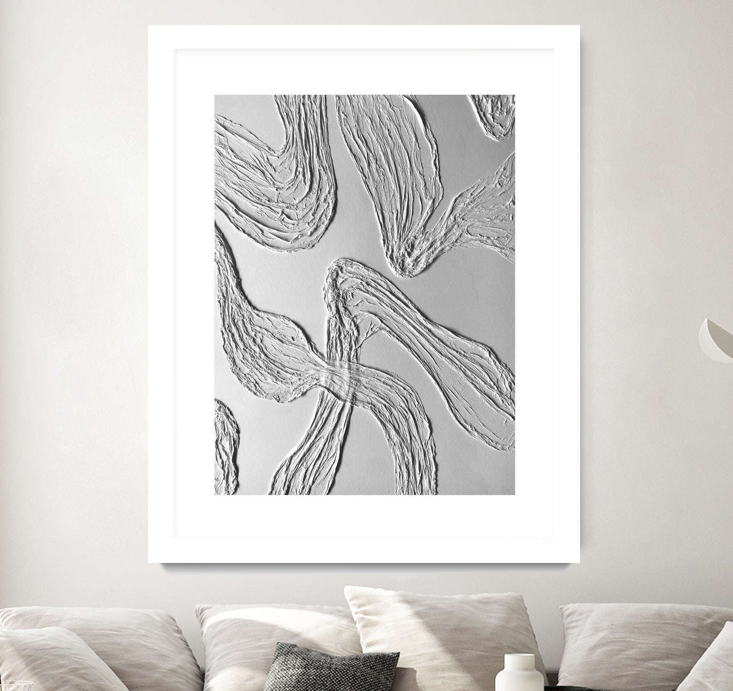 THE WHITE DANCE by ALLA on GIANT ART - white illustration fabric on canvas
