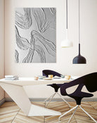 THE WHITE DANCE by ALLA on GIANT ART - white illustration fabric on canvas