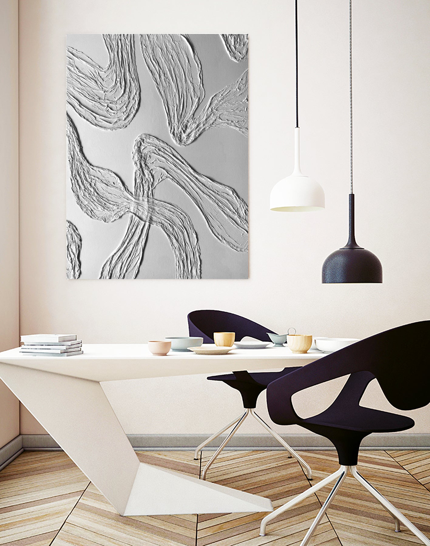 THE WHITE DANCE by ALLA on GIANT ART - white illustration fabric on canvas