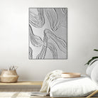 THE WHITE DANCE by ALLA on GIANT ART - white illustration fabric on canvas