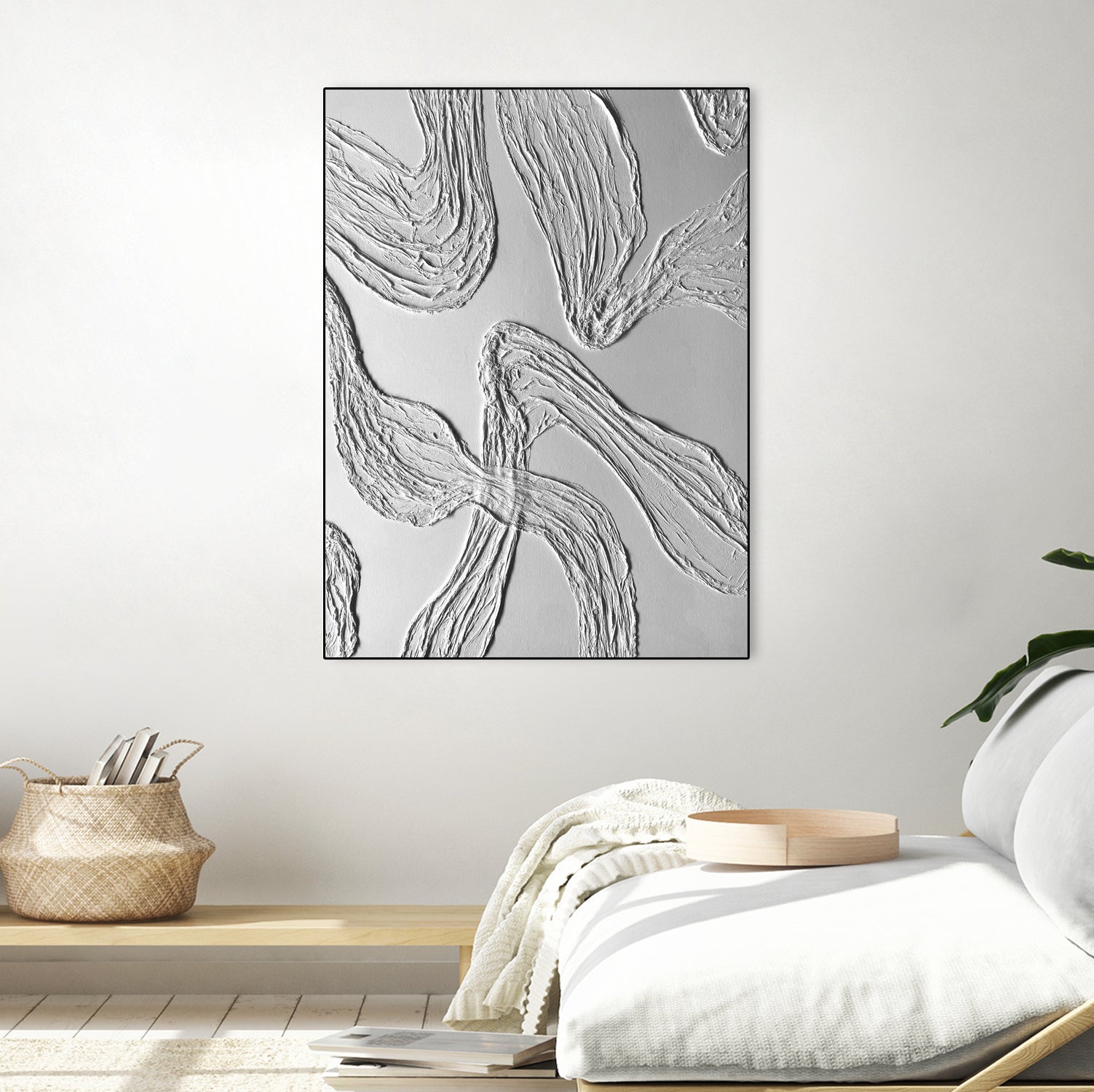 THE WHITE DANCE by ALLA on GIANT ART - white illustration fabric on canvas