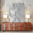 THE WHITE DANCE by ALLA on GIANT ART - white illustration fabric on canvas