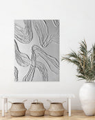 THE WHITE DANCE by ALLA on GIANT ART - white illustration fabric on canvas