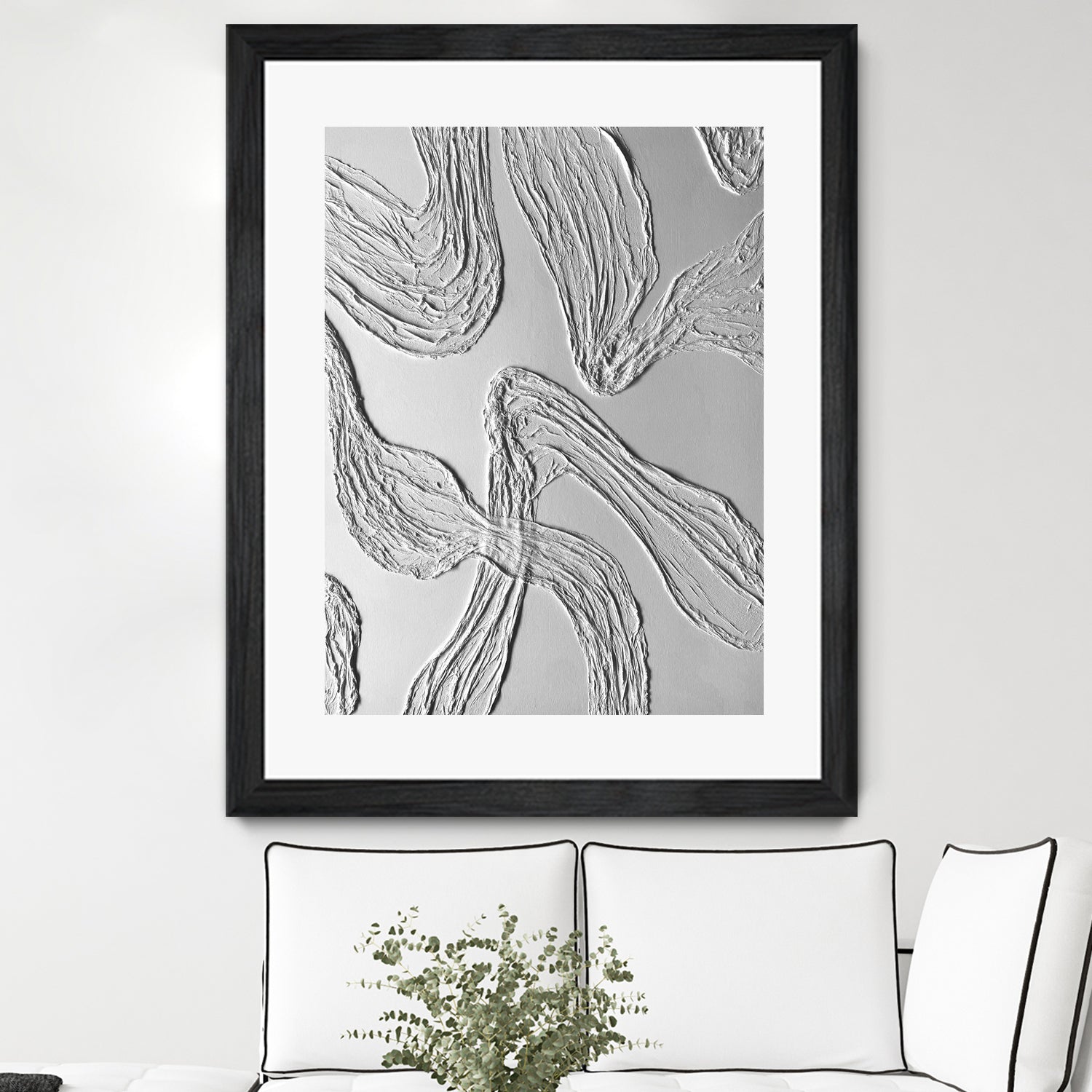 THE WHITE DANCE by ALLA on GIANT ART - white illustration fabric on canvas