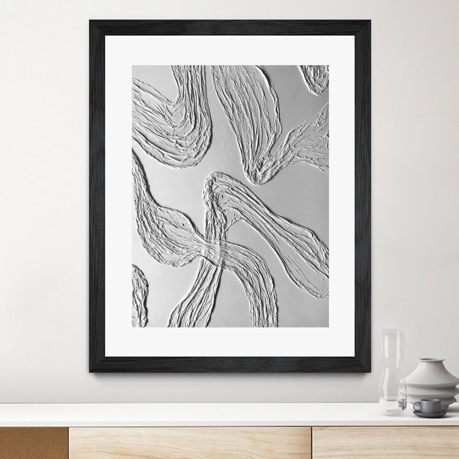 THE WHITE DANCE by ALLA on GIANT ART - white illustration fabric on canvas