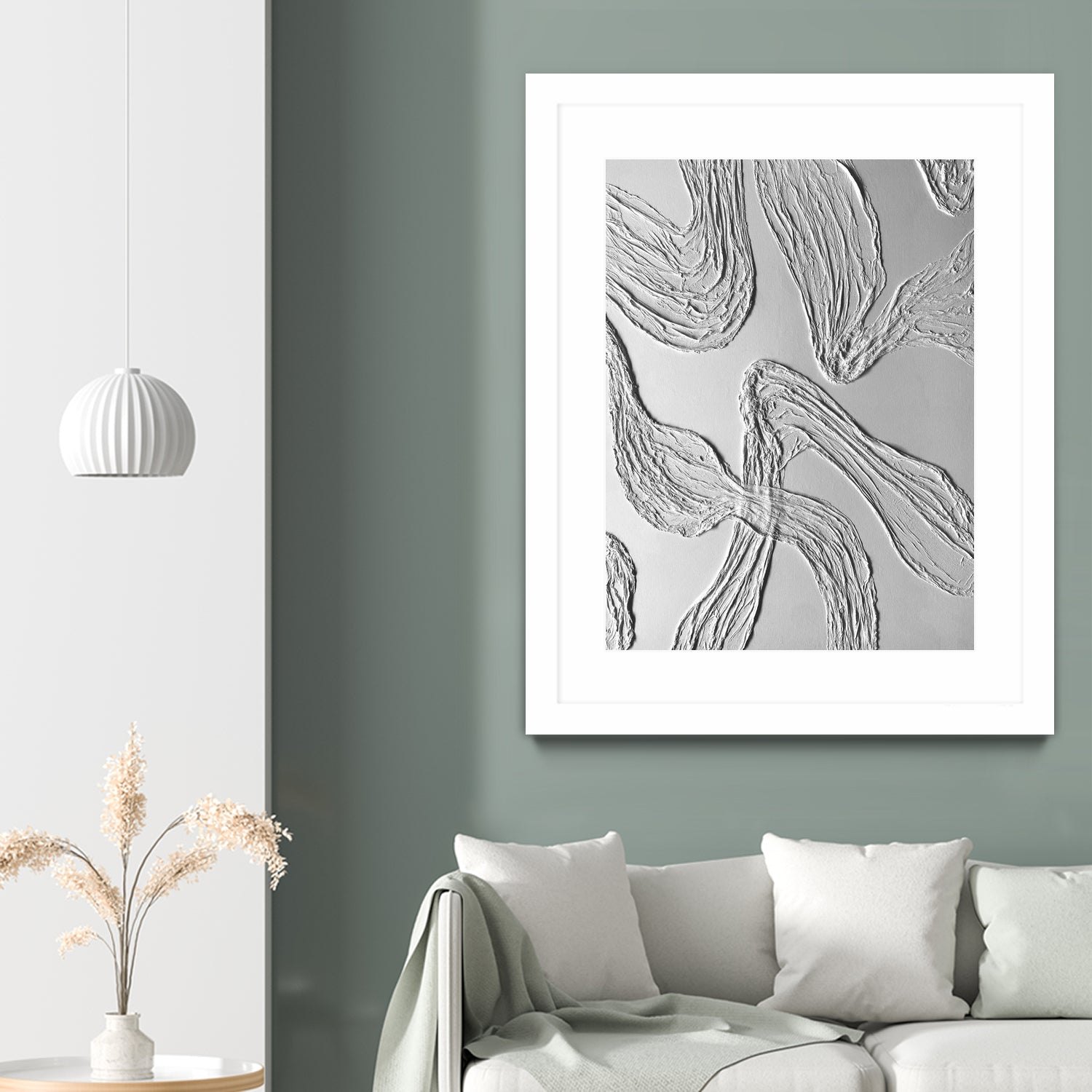 THE WHITE DANCE by ALLA on GIANT ART - white illustration fabric on canvas