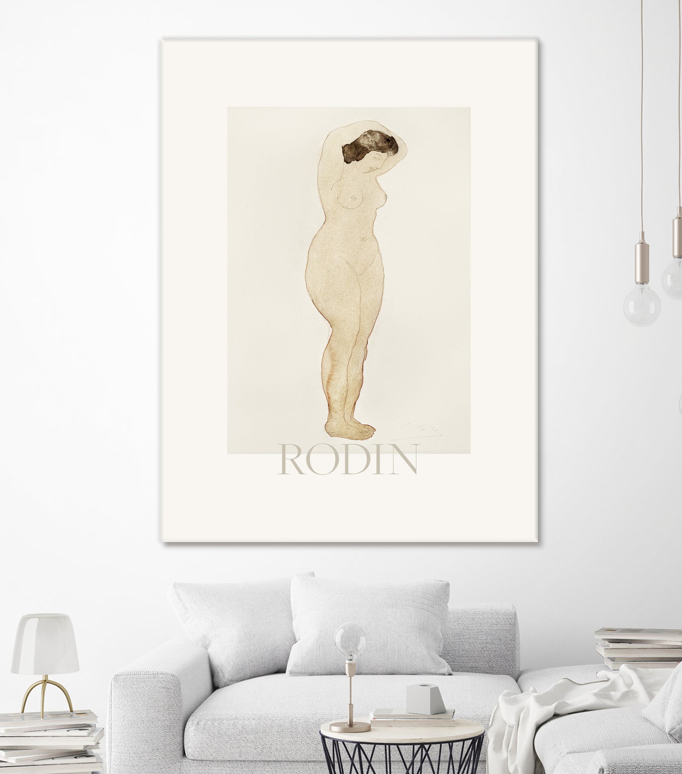 Nude by Standing With Hands On Head Auguste on GIANT ART - rodin auguste rodin rodin