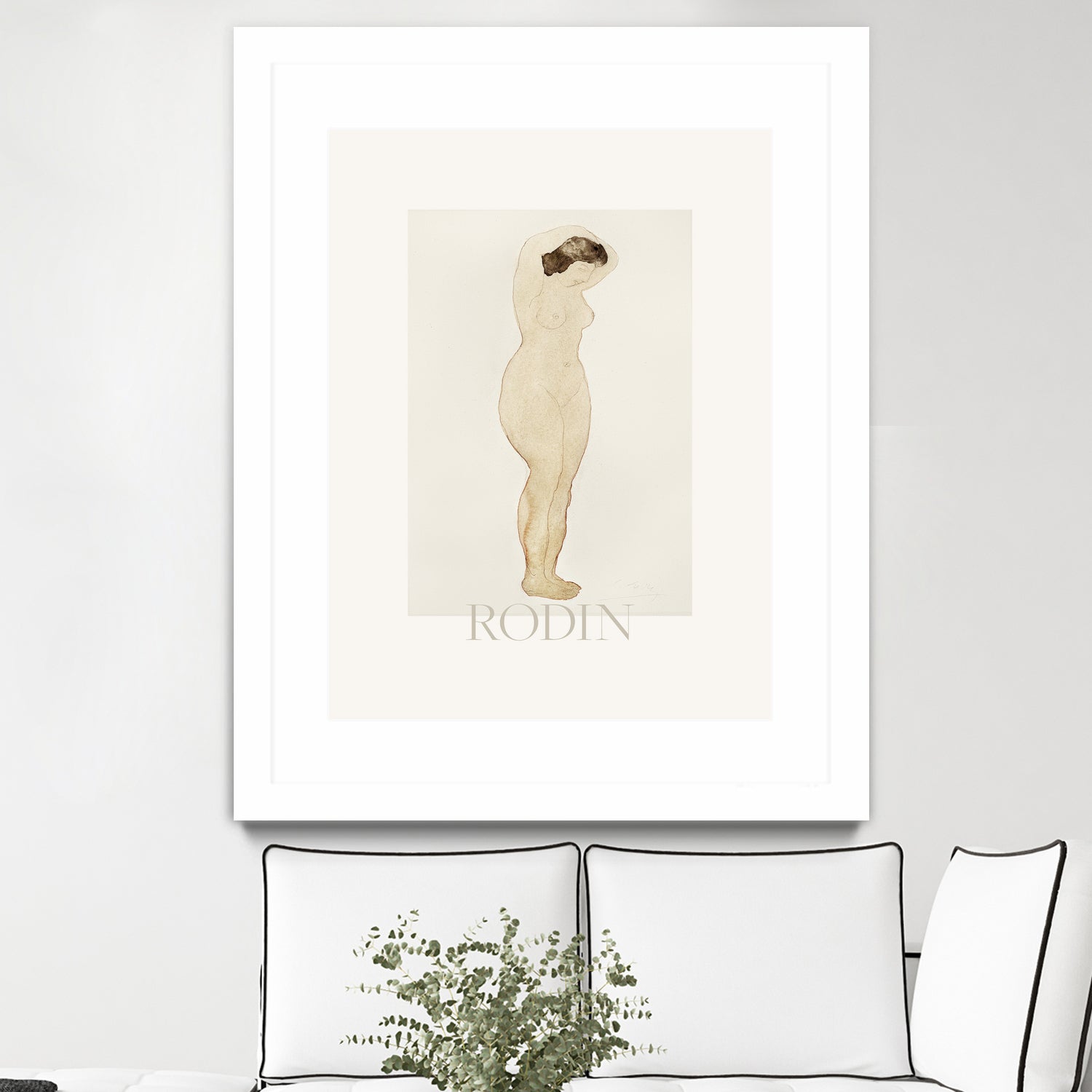 Nude by Standing With Hands On Head Auguste on GIANT ART - rodin auguste rodin rodin