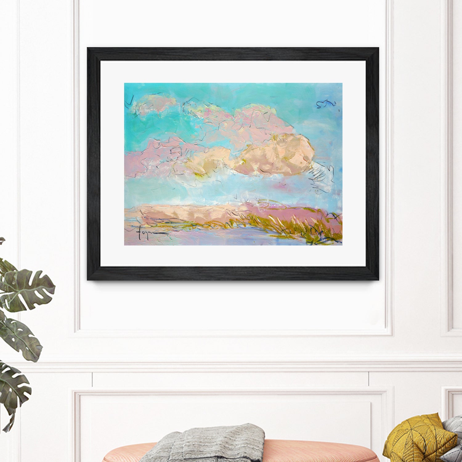 Pastel Sky Drift by Dorothy Fagan on GIANT ART - illustration abstract landscape painting