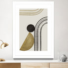 Scandi Gold Abstract by Anne-Marie on GIANT ART - abstract scandinavian style