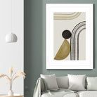 Scandi Gold Abstract by Anne-Marie on GIANT ART - abstract scandinavian style